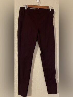 H&M Divided Ponte Leggings in Deep Maroon size 10